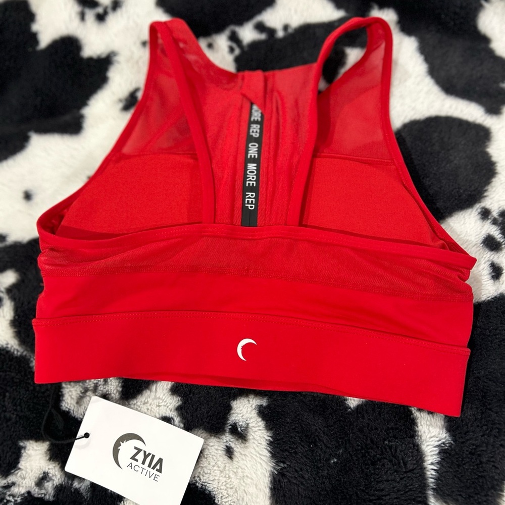Zyia Red All star sports bra